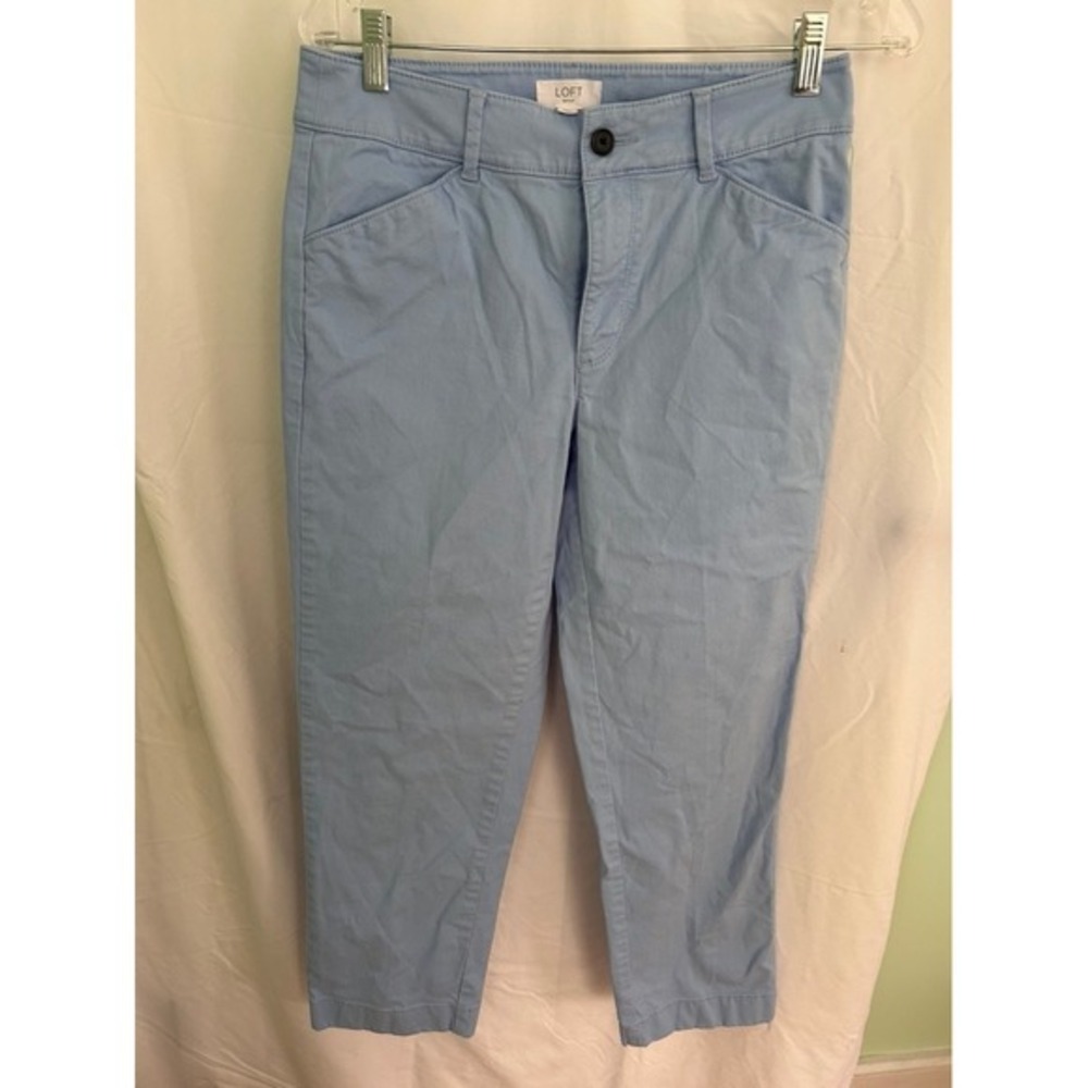 LOFT Outlet Womens Blue Crop Pants Size‎ 2 Career Casual